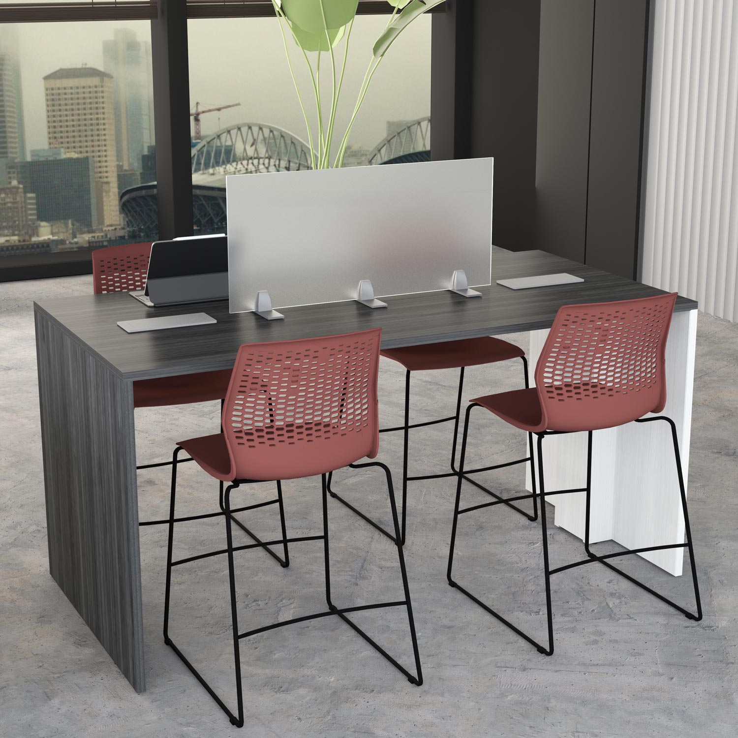 Clear or Frosted Acrylic Desk Dividers 16" High | eSCAPE Privacy Solutions | 8 widths - Image 2