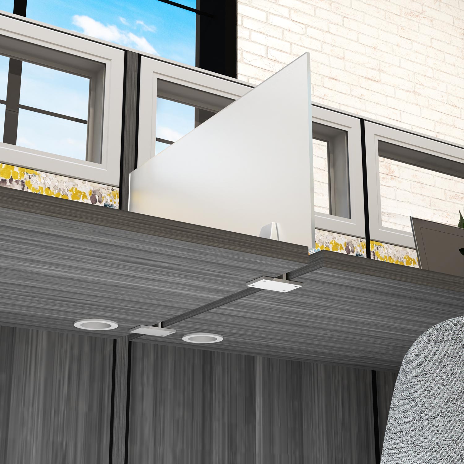 Acrylic Privacy Screens 12" High | Clear or Frosted | eSCAPE Privacy Solutions - Image 2