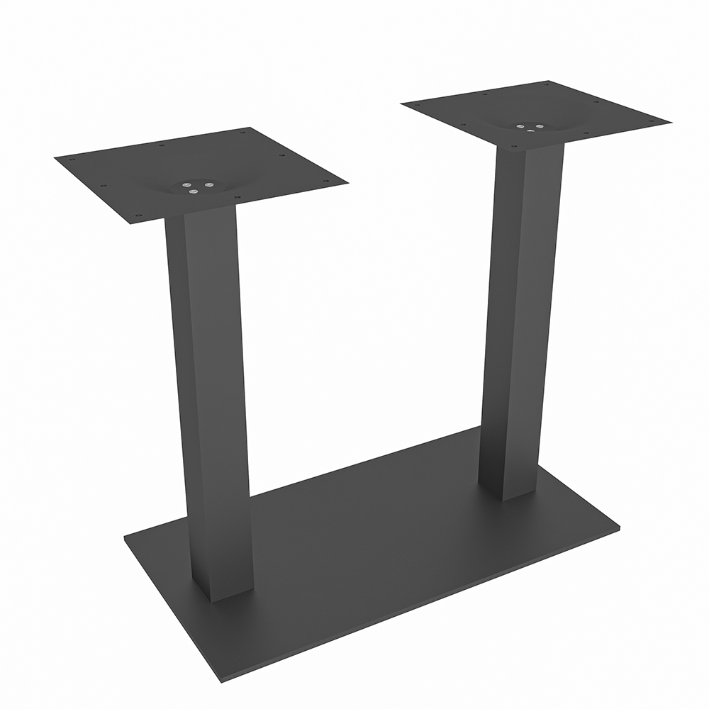 Conference Table Base | Double Square Post Table Base | 28"H | Available In 2 Finishes - Image 2