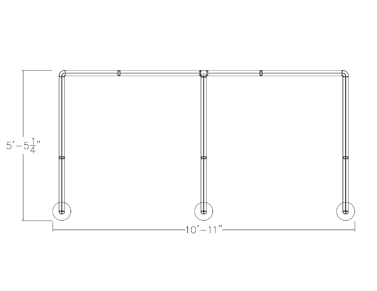 Freestanding Privacy Cubicle Walls | 2 Workstations | Emerald Cubicle Collection | 5x5x65"H - Image 2