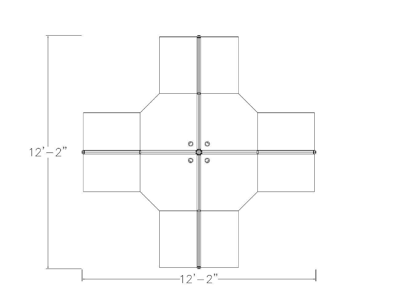 4-Person Computer Workstations | Emerald Cubicle Collection | 6x6x65"H - Image 2