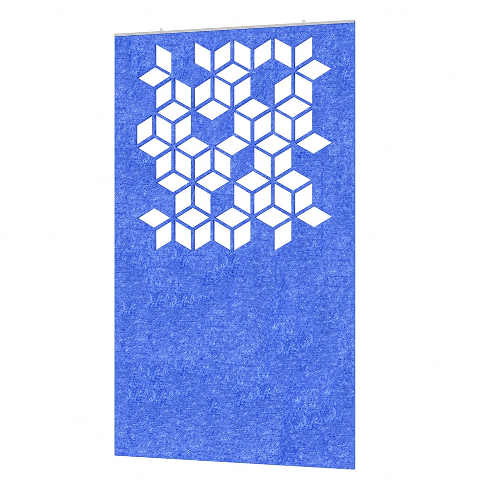 eSCAPE Series Hanging Acoustical Panel | Falling Cubes | 47"W x 84"H | 15 Colors Available - Image 4