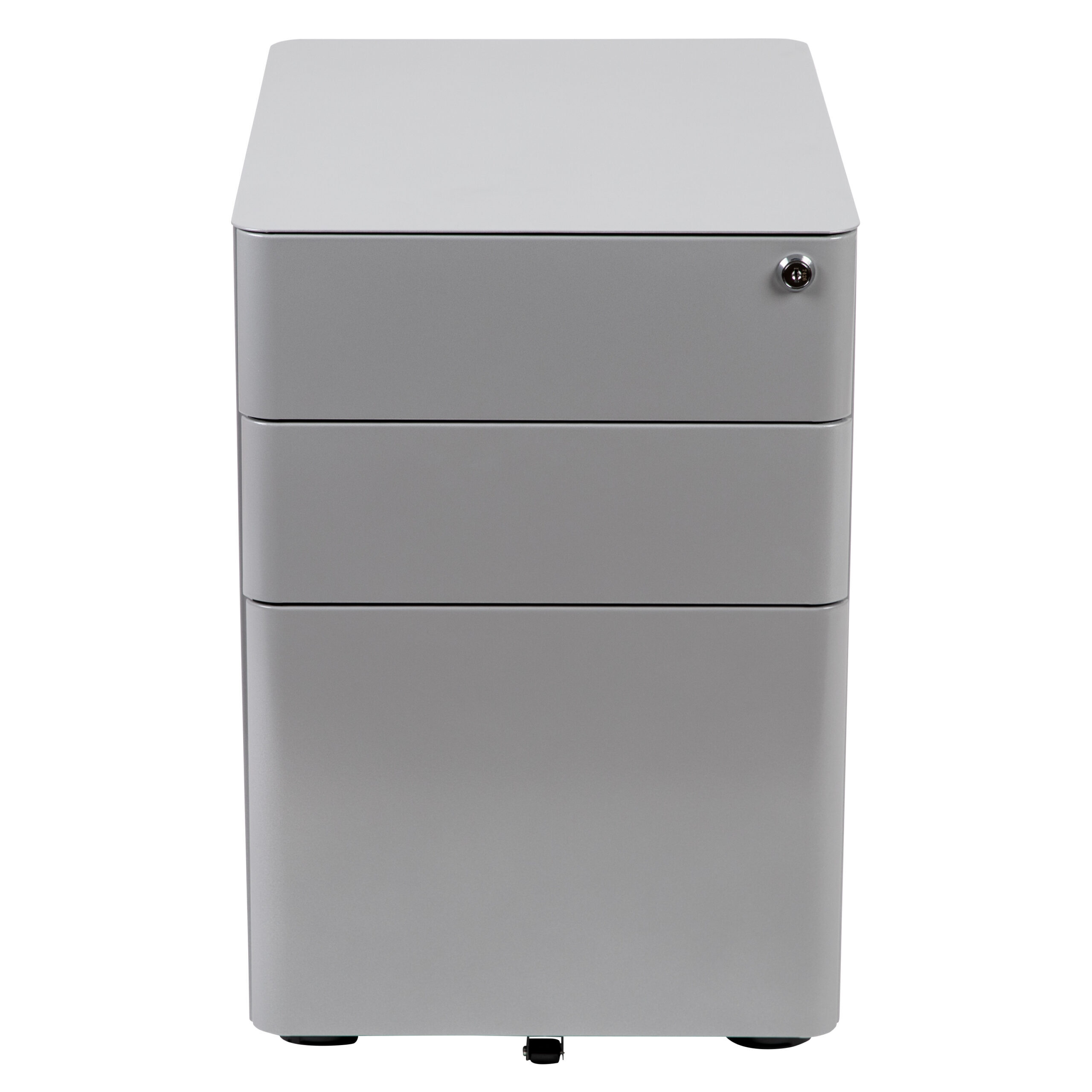 Modern 3-Drawer Mobile Locking Filing Cabinet With Hanging Drawer - Image 18