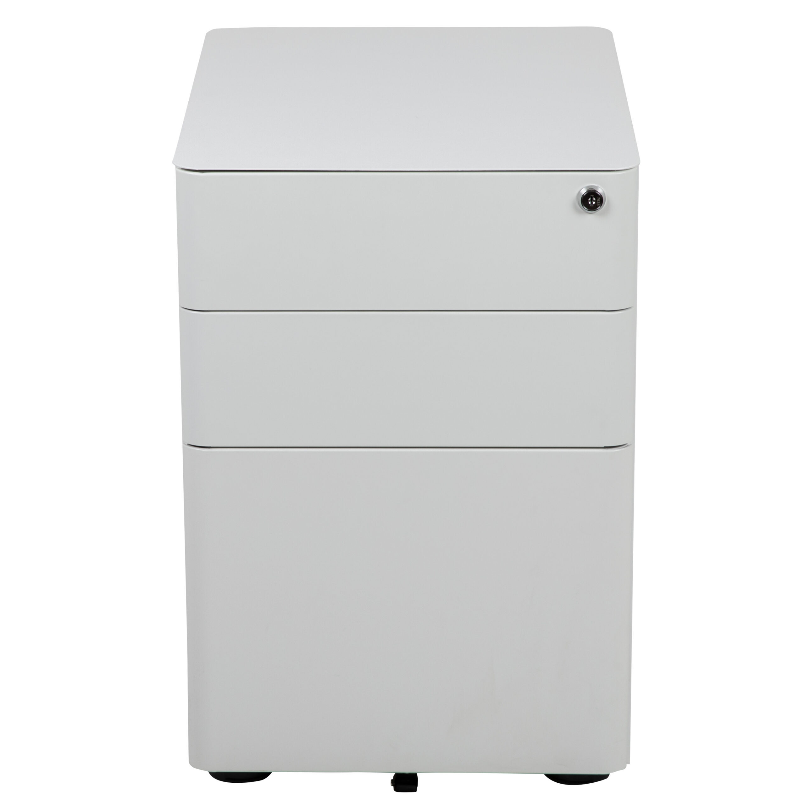 Modern 3-Drawer Mobile Locking Filing Cabinet With Hanging Drawer - Image 13