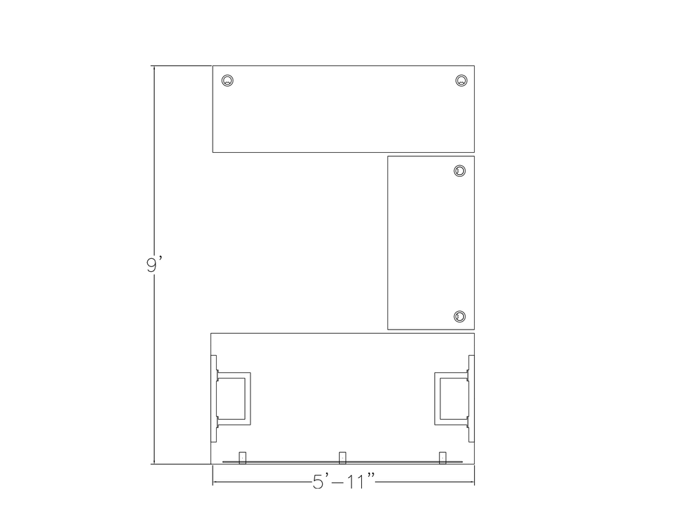 Indigo Series Executive Suite with Sit to Stand Desk | 6x9 | Multiple Laminates Available - Image 2