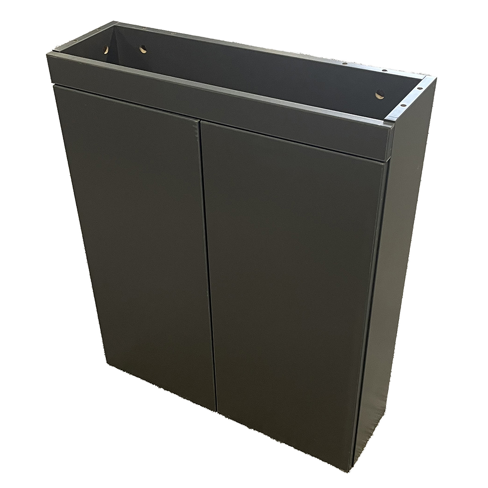 Cable Management Cabinet For Conference Tables | Universal Fit | Charcoal Laminate - Image 2