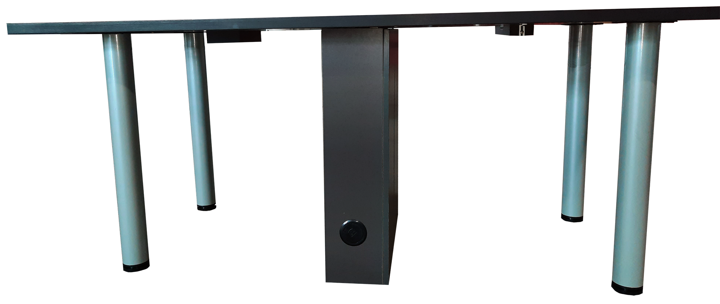 Cable Management Cabinet For Conference Tables | Universal Fit | Charcoal Laminate - Image 4