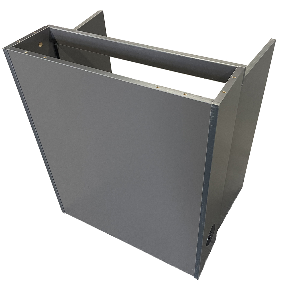 Cable Management Cabinet For Conference Tables | Universal Fit | Charcoal Laminate - Image 3