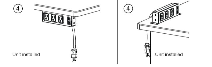 Under Desk AC Power Center 3 Outlets 2 USB Ports - Image 3