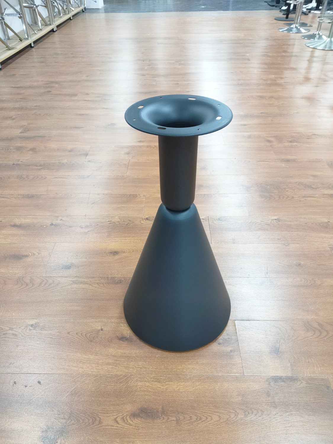 Cone Shaped Metal Table Base | Round Pedestal Table Base | 28"H - Image 2
