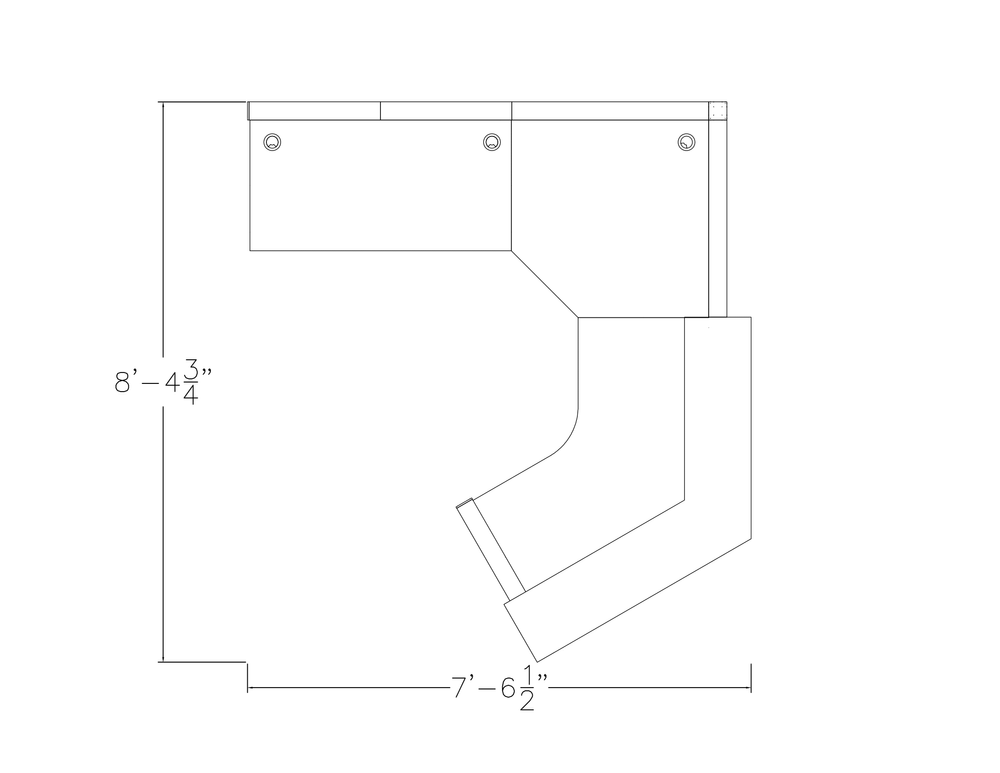 120 Degree Modern Reception Cubicle | Sapphire Cubicle System | 7x9x65"-39"H - Image 3