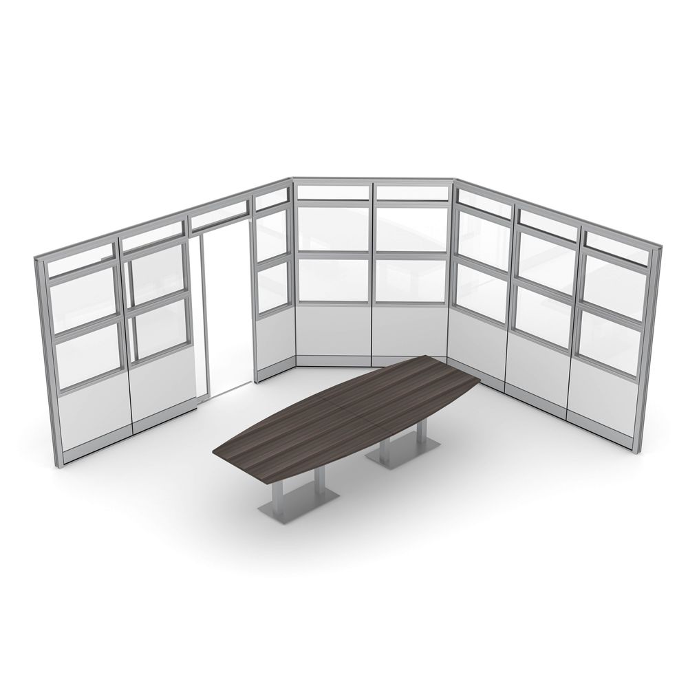 Conference Room with Glass Panels | Sapphire Wall System | 15x14x95"H - Image 2