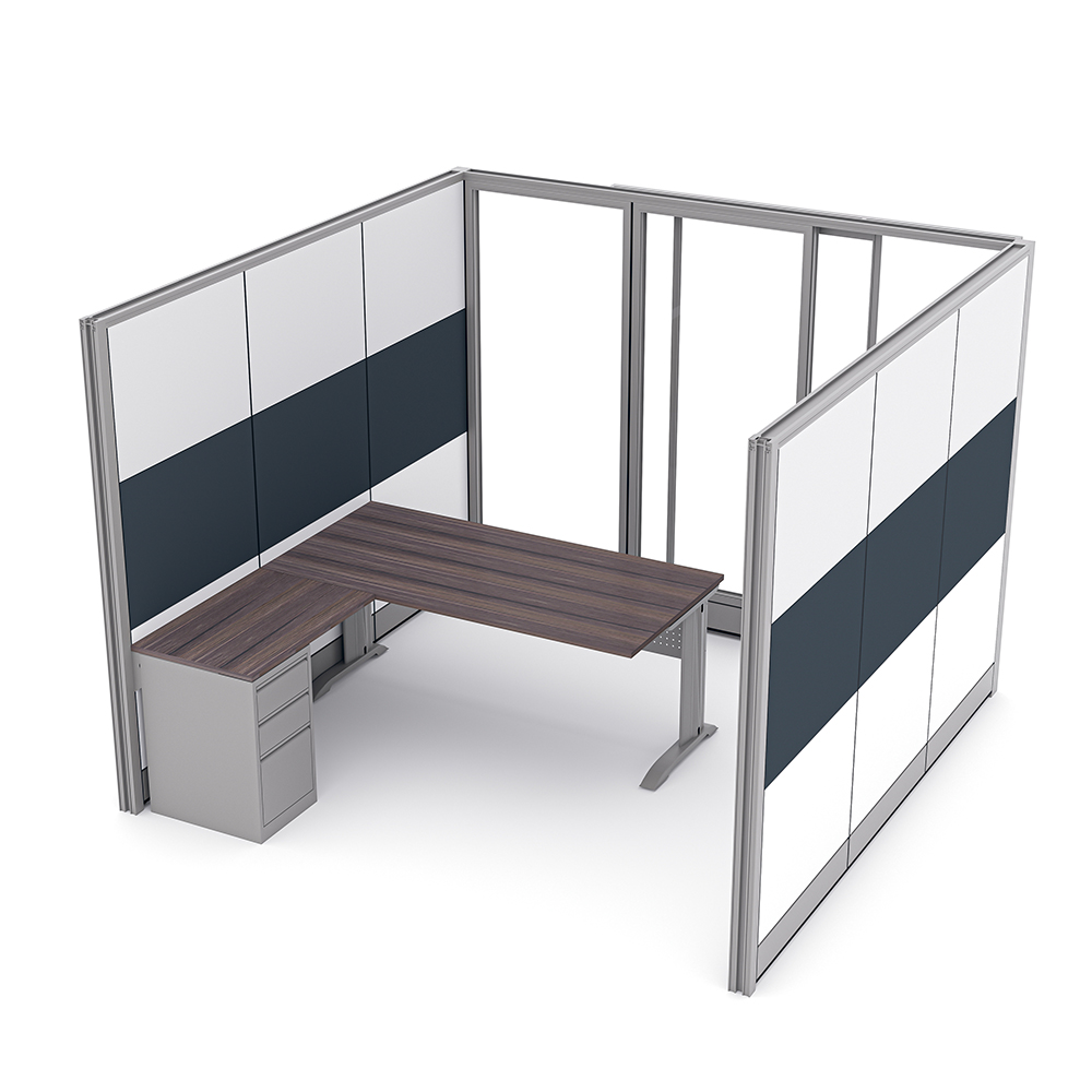 Customer Service Cubicle with Door | Sapphire Wall System | 9x9x84"H - Image 2