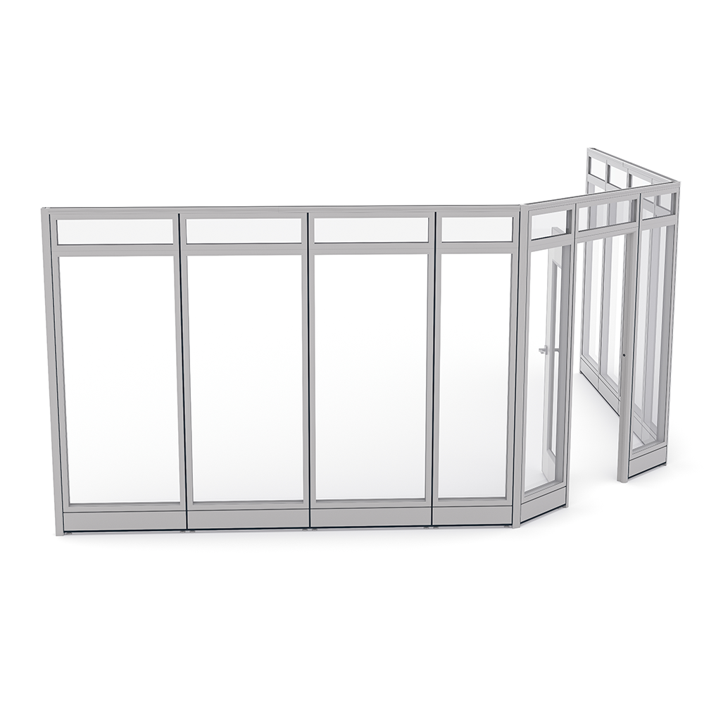 Glass Conference Room Walls with Door | Sapphire Wall System | 16' W x 16' D x 95"H - Image 2