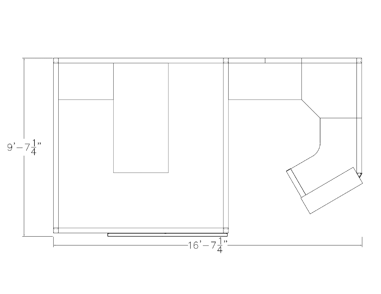 Cubicle Reception Desk | Sapphire Wall System | 16'W x 9'D x 84"H - Image 3