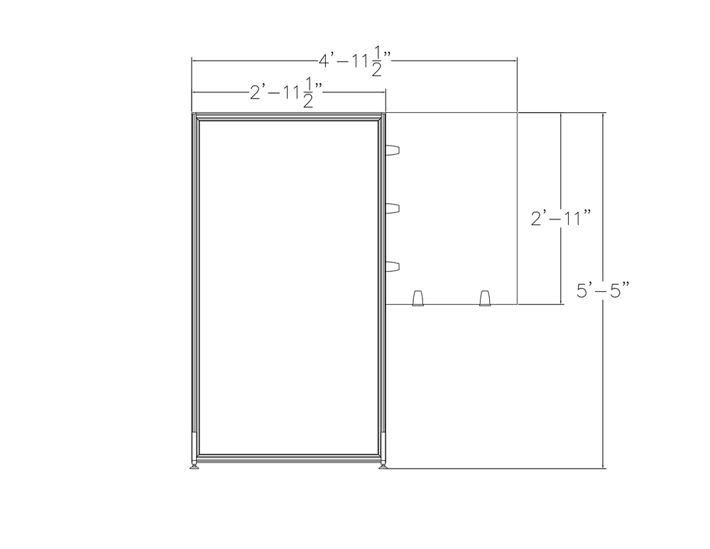 Acrylic Office Partition with Desk Divider | SAPSlim Cubicle System | eSCAPE Series - Image 2