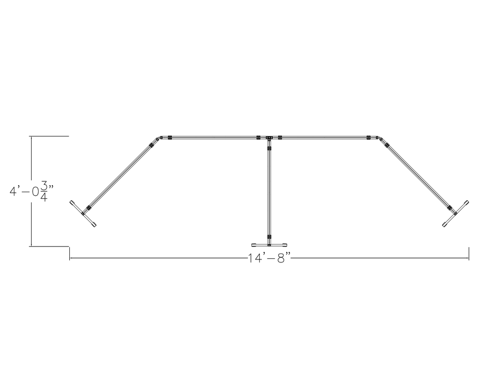 Freestanding Office Divider with Acrylic Cubicle Extenders | SAPslim Cubicle Collection | 8 x 4 x 65 - Image 3
