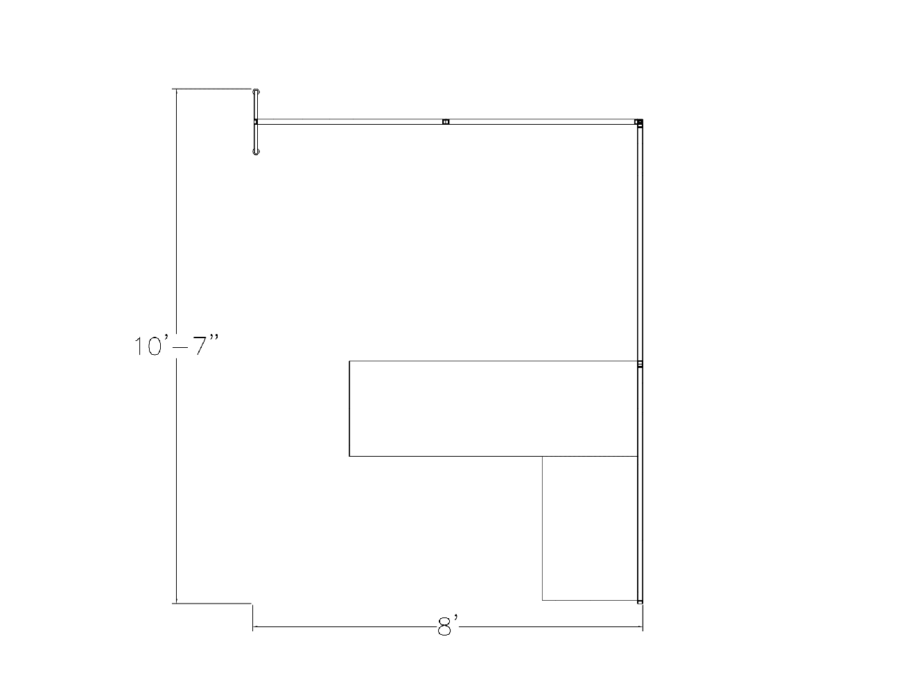 L-Shaped Cubicle Desk Workstation | SAPslim Cubicle System | 8x10x65"H - Image 4