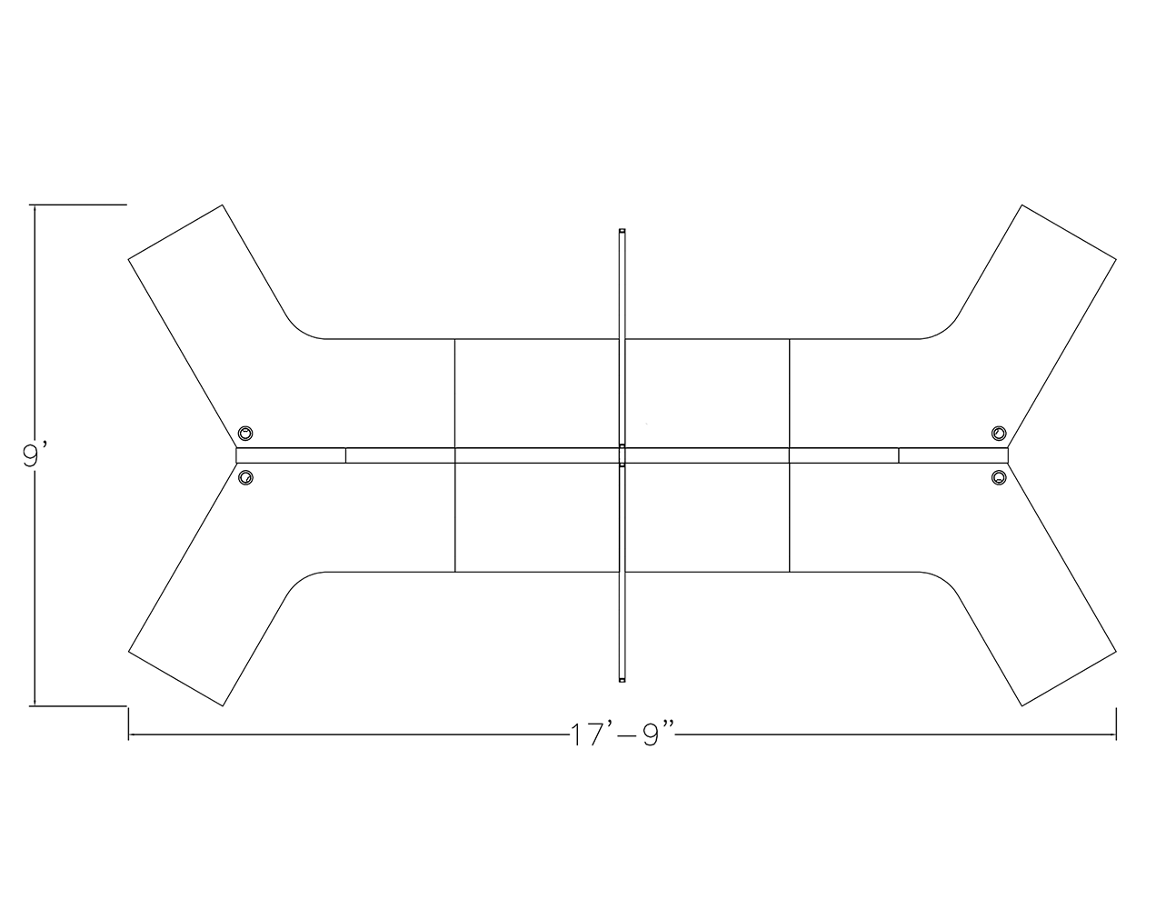 4-Person 120 Degree Cubicle Workstation | SAPslim Cubicle Collection | Sapphire Cubicle Collection | 4x7x65"H - Image 2