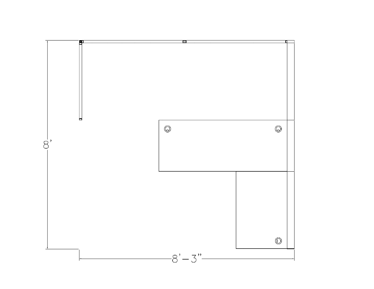 L-Shaped Cubicle with Electric Sit-to-Stand Desk | SAPslim Cubicle Collection | Sapphire Cubicle System | 8x8x65"H - Image 2