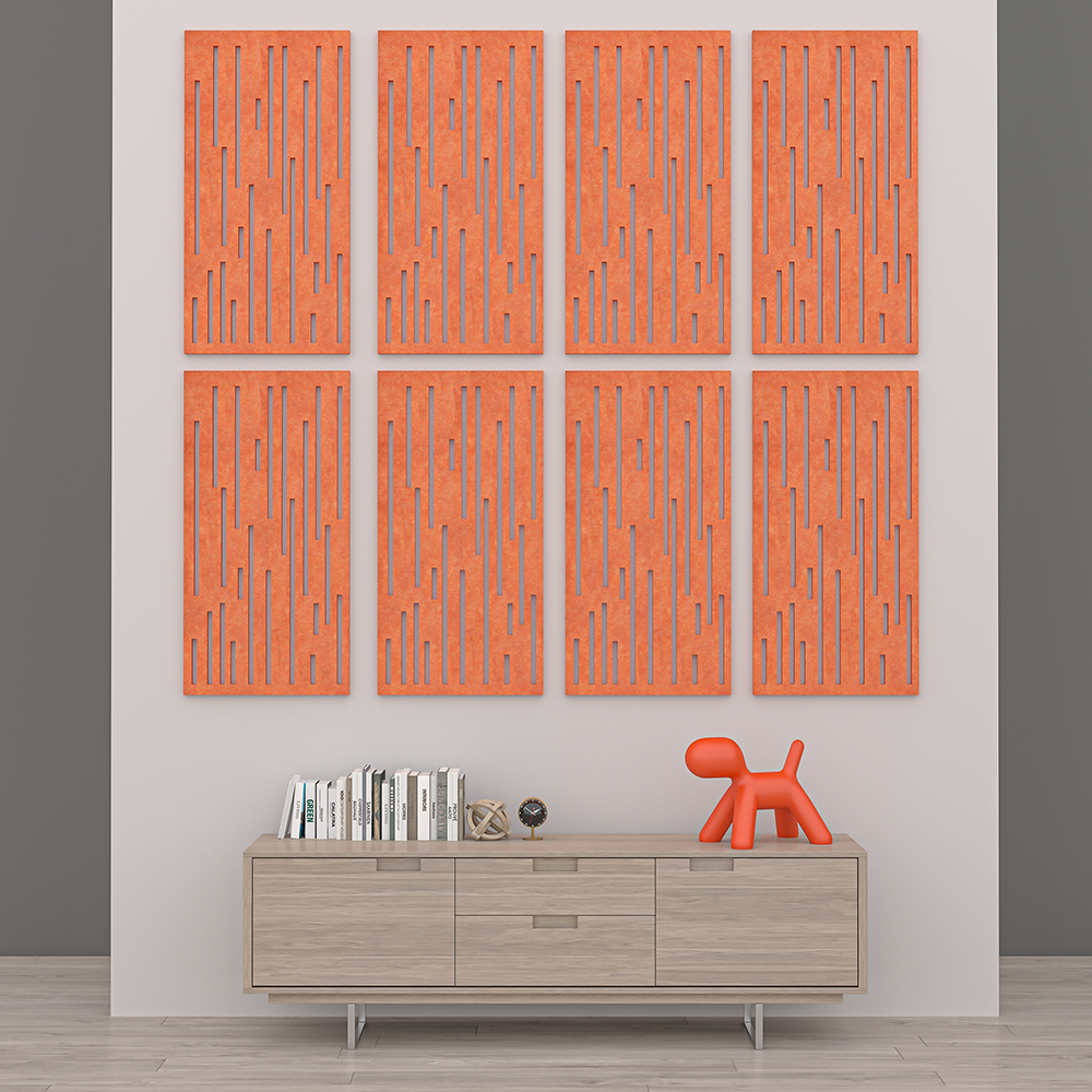 eSCAPE Barcode Acoustic Wall Art 30"W x 47"H | Available in 15 Colors - Image 2