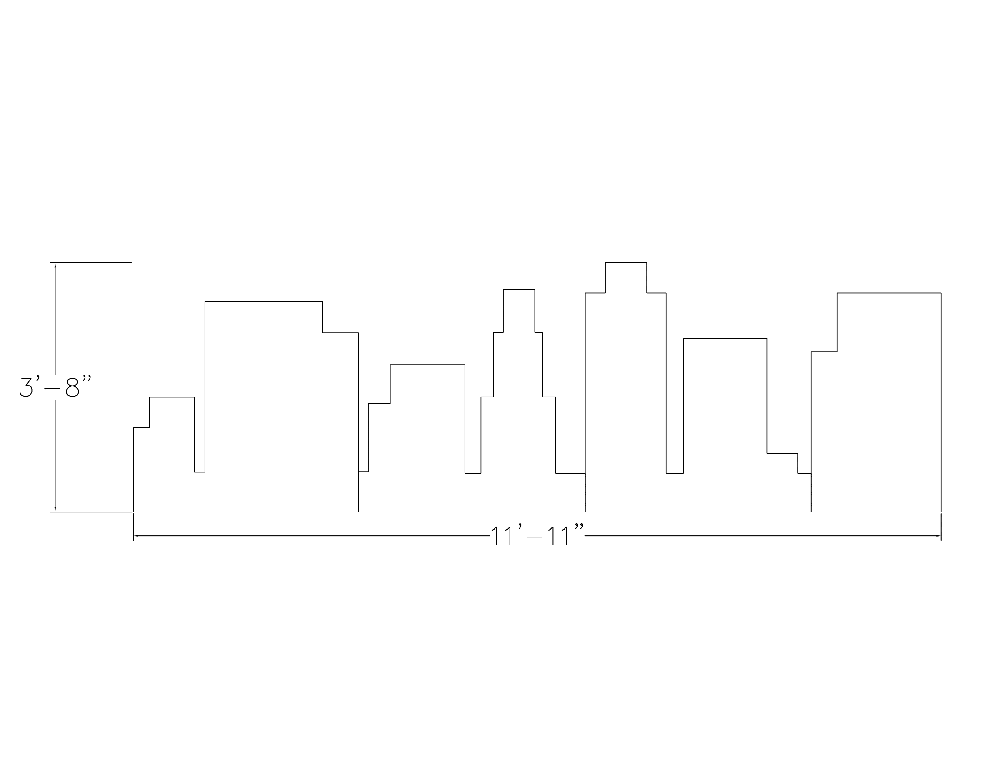 eSCAPE Acoustic Wall Art | Cityscape Noise Reducing Wall Decor | 15 Colors Available - Image 2