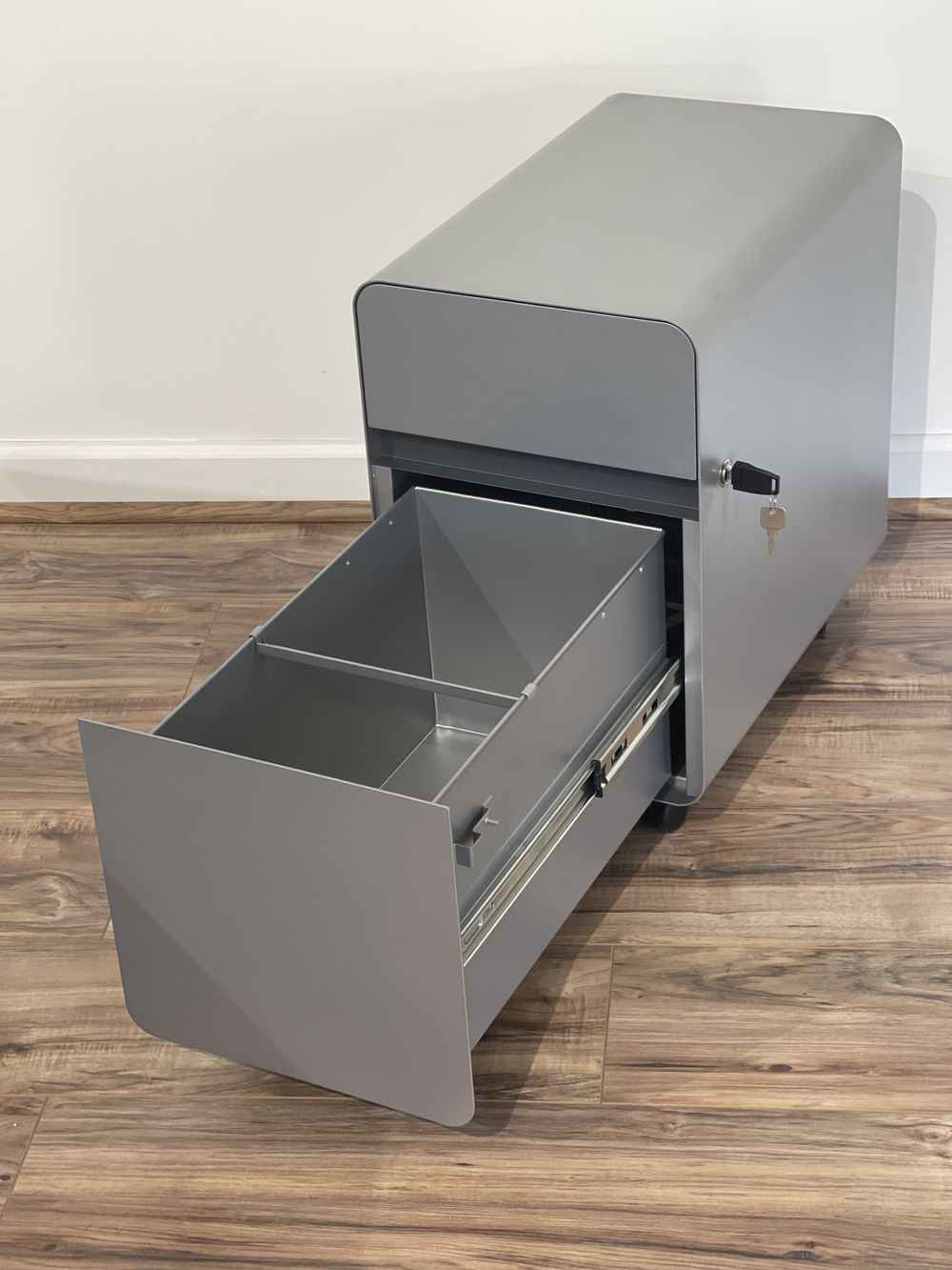 "Wally" Mobile Storage Pedestal Cabinet | Rolling File Cabinet - Image 9