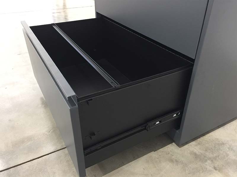 2-Drawer Metal Lateral File with No Top | 2 Colors Available - Image 4