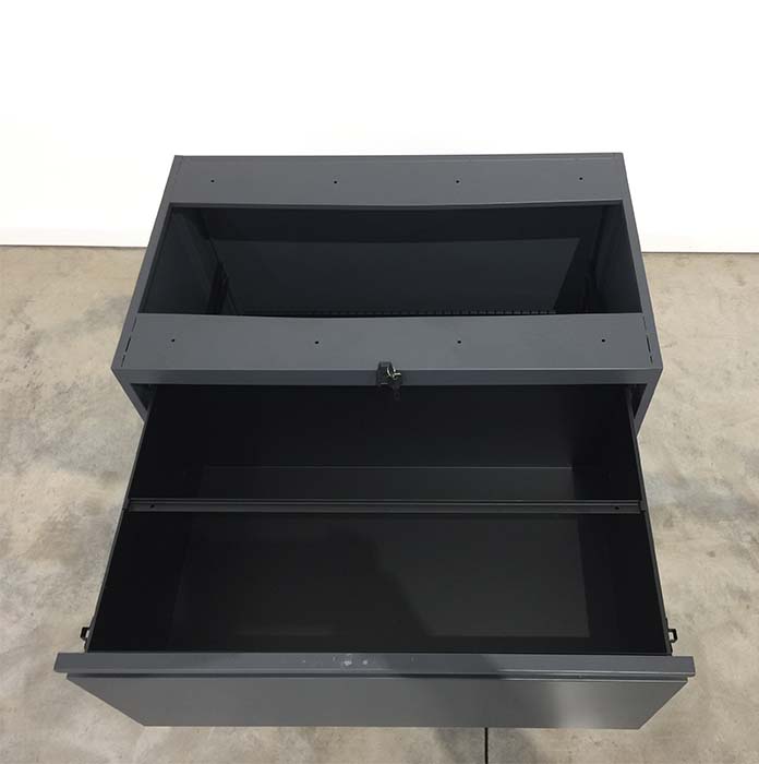 2-Drawer Metal Lateral File with No Top | 2 Colors Available - Image 3