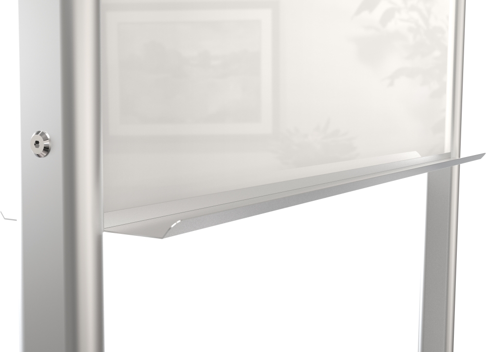 Visionary Move Mobile Magnetic Glass Board - 6'W X 4'H - Image 3