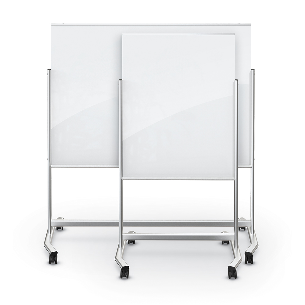 Visionary Move Mobile Magnetic Glass Board - 6'W X 4'H - Image 4