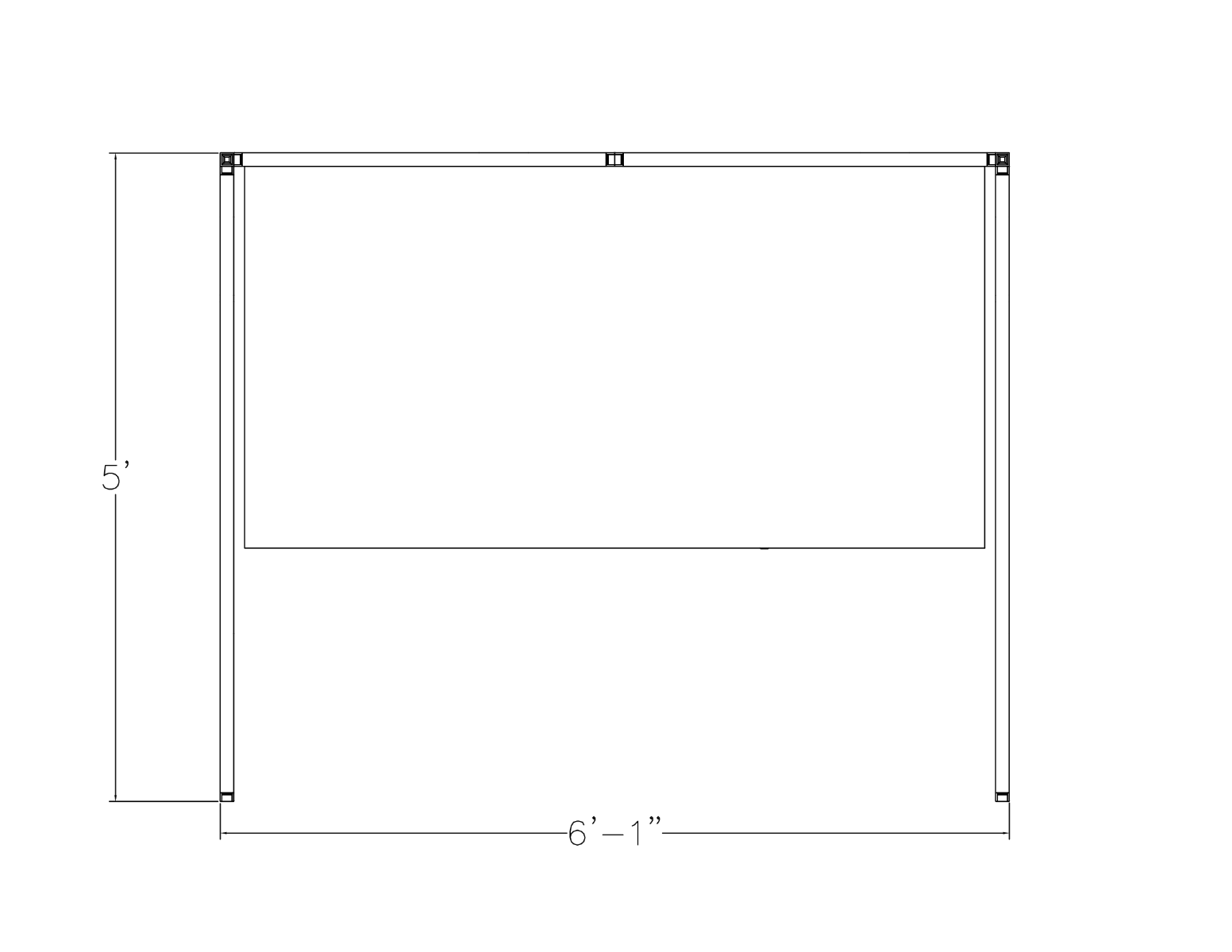Freestanding U-Shaped Polycarbonate Cubicle and Electric Sit-to-Stand Desk | SAPslim Cubicle Collection | 5 x 6 x 65"H - Image 3