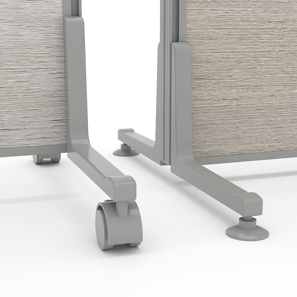 Mobile Office Partition Room Divider | SAPslim Collection | 65"H | 3 Sizes - Image 2