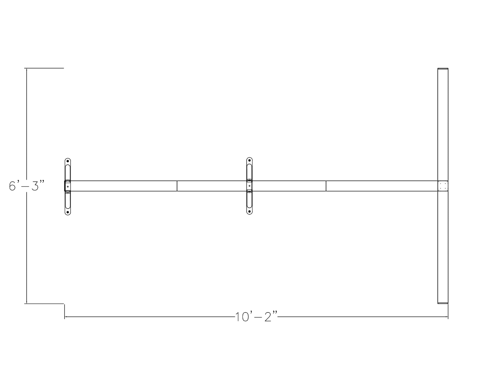 Freestanding Waiting Room Divider Wall | Glass Partition | 6x10x65"H - Image 2