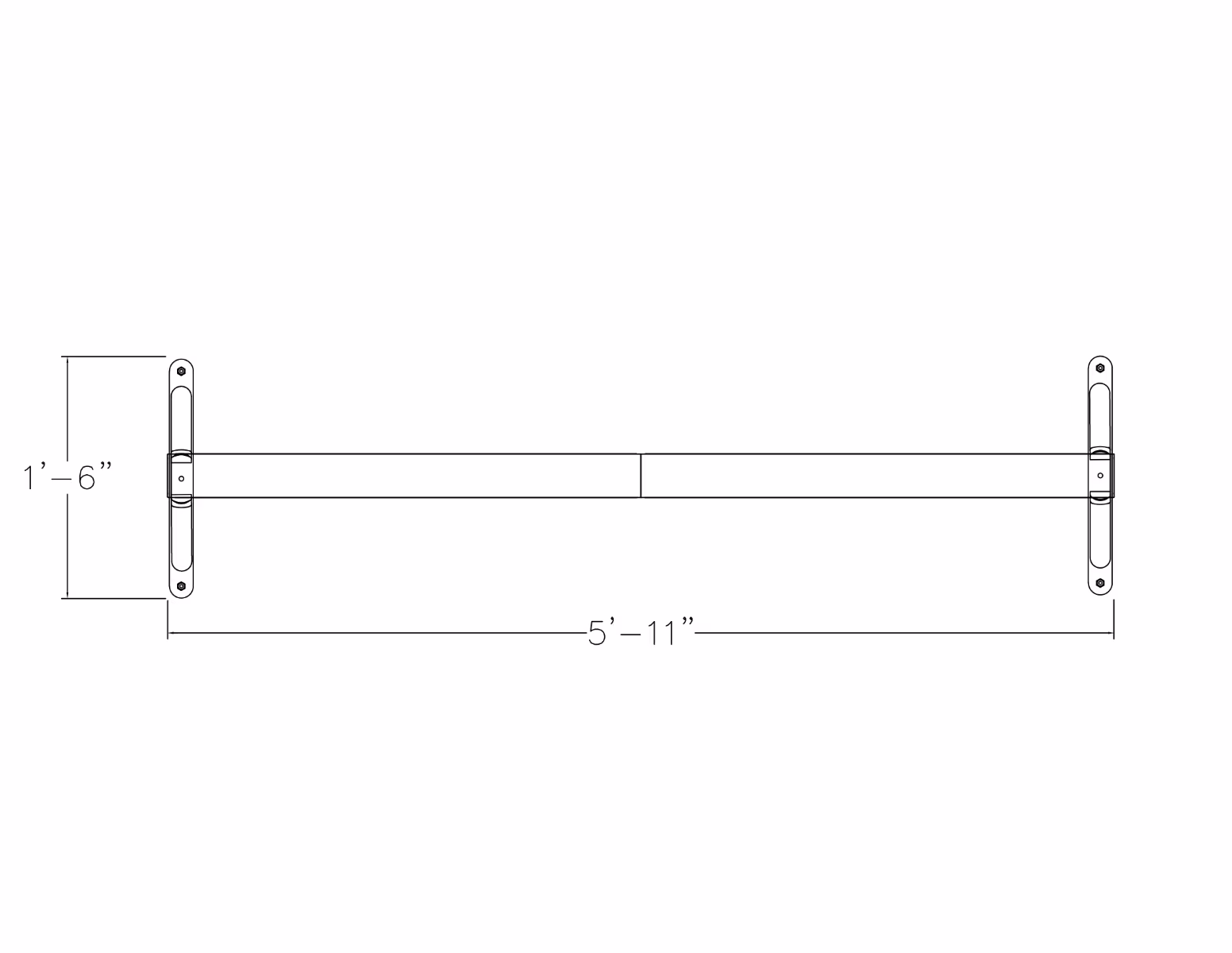 Waiting Room Divider Wall | Freestanding Glass Partition | 6x65"H - Image 2