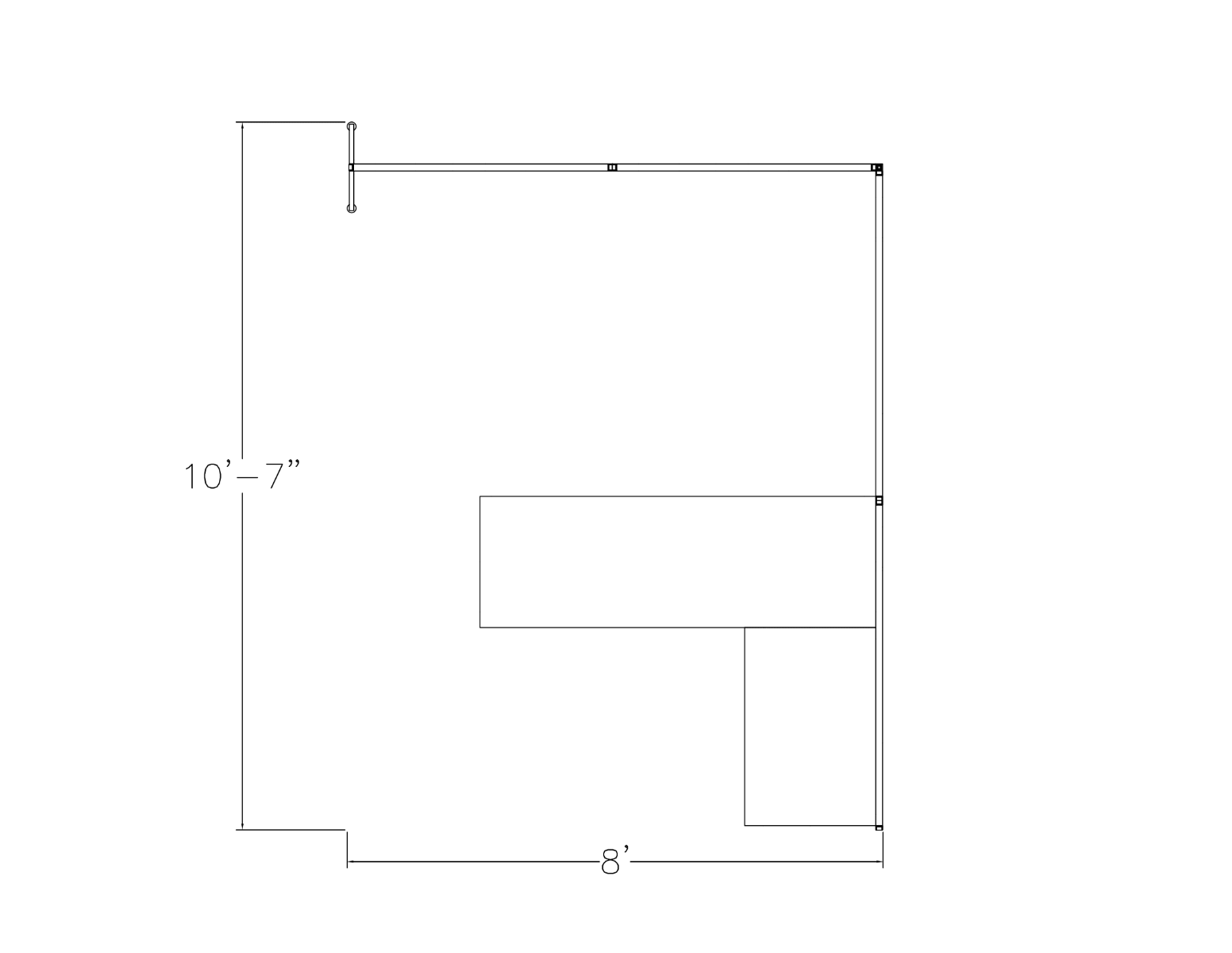 L-Shaped Cubicle Desk Workstation | SAPslim Cubicle System | 8x10x65"H - Image 2